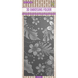 Nellie Snellen Leaves & Flowers Slimline 3D Embossing Folder (EF3D050)