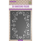 Nellie Snellen Blooming Twigs with Cross 3D Embossing Folder (EF3D043)