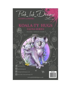Pink Ink Designs Koala-ty Hugs A5 Clear Stamp (PI166)