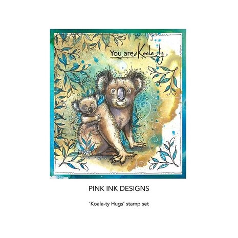 Pink Ink Designs Koala-ty Hugs A5 Clear Stamp (PI166)