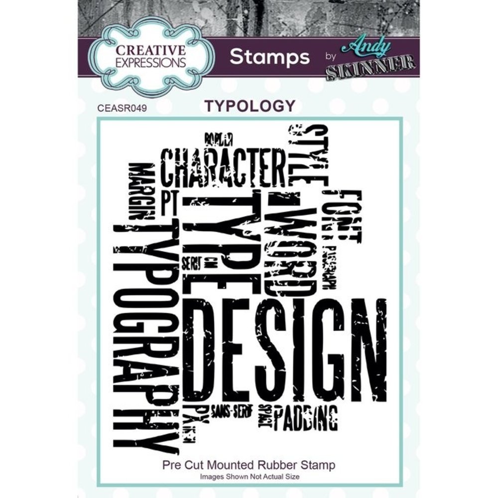 Creative Expressions Typology A6 Clear Stamp Set (CEASR049)