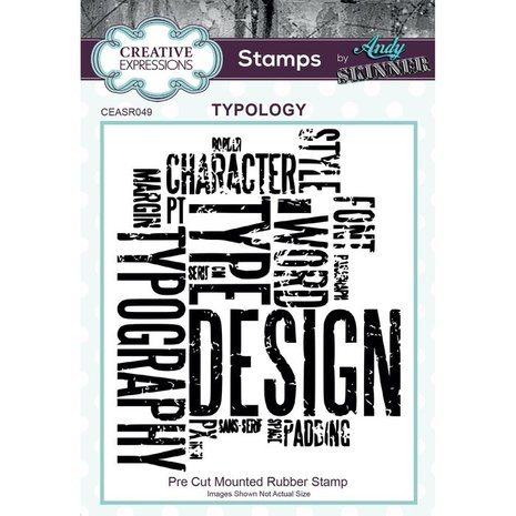 Creative Expressions Typology A6 Clear Stamp Set (CEASR049)