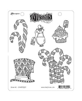 Ranger Dylusions Drink Me Cling Stamps (DYR80220) Ranger Dylusions Drink Me Cling Stamps (DYR80220)