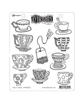 Ranger Dylusions Fancy a Cuppa Cling Stamps (DYR80251) Ranger Dylusions Fancy a Cuppa Cling Stamps (DYR80251)