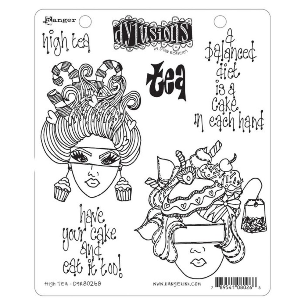 Ranger Dylusions High Tea Cling Stamps (DYR80268) Ranger Dylusions High Tea Cling Stamps (DYR80268)
