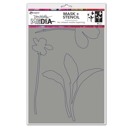 Dina Wakley MEdia Masking Stencil Sprouts (MDS77725) Dina Wakley MEdia Masking Stencil Sprouts (MDS77725)