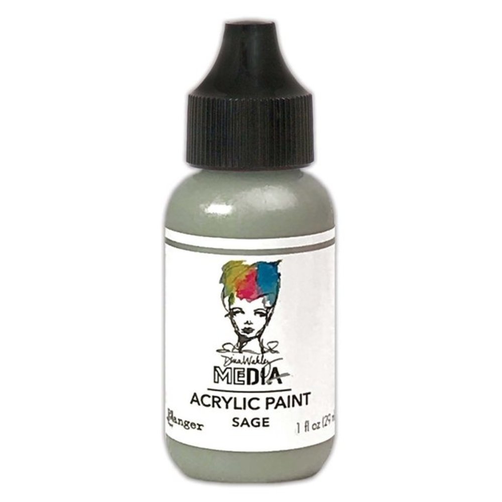 Dina Wakley MEdia Heavy Body Acrylic Paint Sage (MDQ75219) Dina Wakley MEdia Heavy Body Acrylic Paint Sage (MDQ75219)
