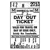 Crafty Individuals Day Out Ticket Unmounted Rubber Stamps (CI-022)