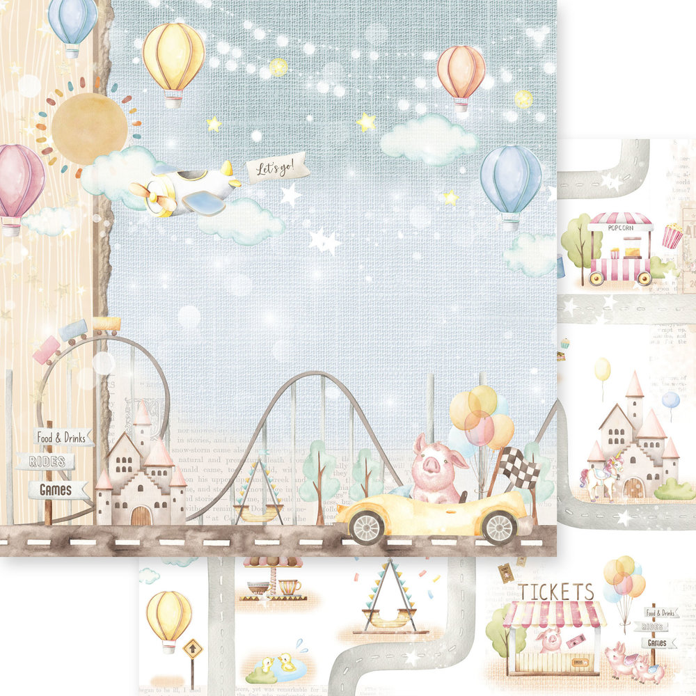 Memory Place Enjoy The Ride 12x12 Inch Paper Pack (MP-60874)