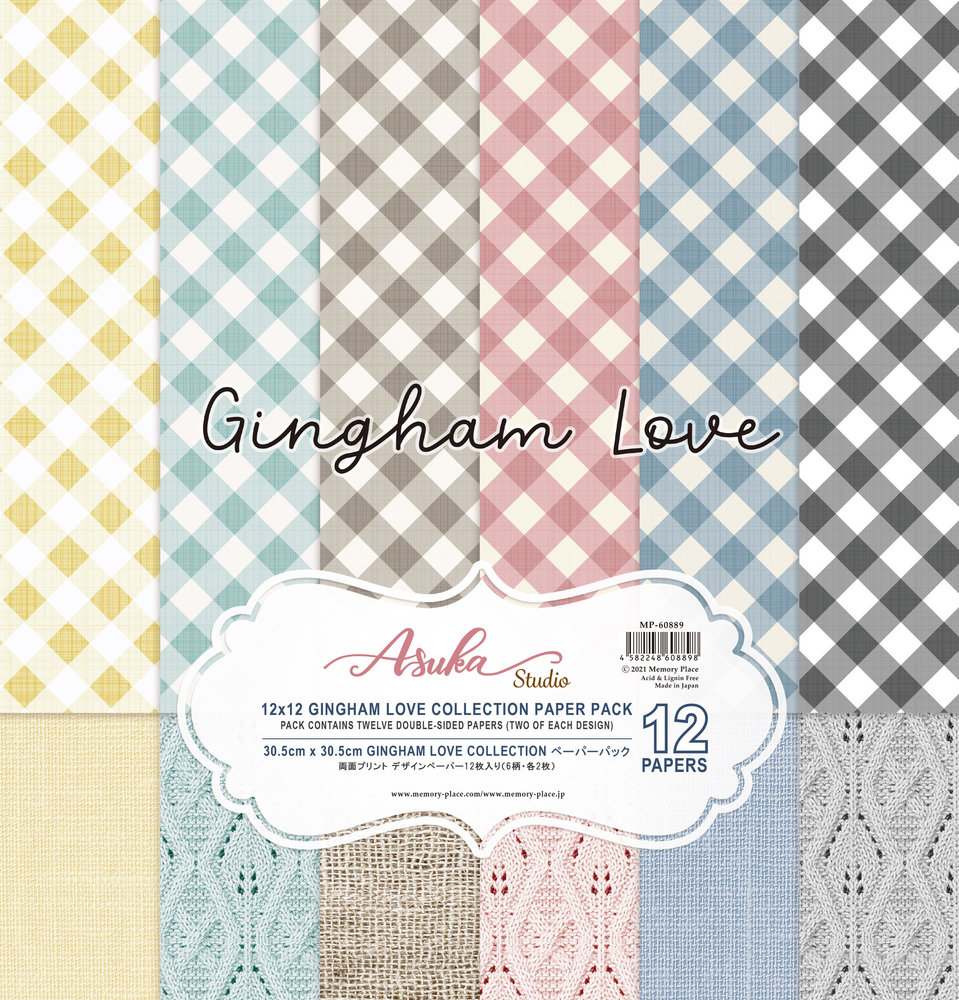 Memory Place Gingham Love 12x12 Inch Paper Pack (MP-60889) Memory Place Gingham Love 12x12 Inch Paper Pack (MP-60889)