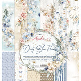 Memory Place Dusty Blue Floral 12x12 Inch Paper Pack (MP-60897)