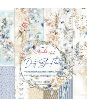 Memory Place Dusty Blue Floral 12x12 Inch Paper Pack (MP-60897) Memory Place Dusty Blue Floral 12x12 Inch Paper Pack (MP-60897)