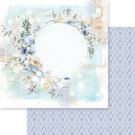 Memory Place Dusty Blue Floral 6x6 Inch Paper Pack (MP-60904)