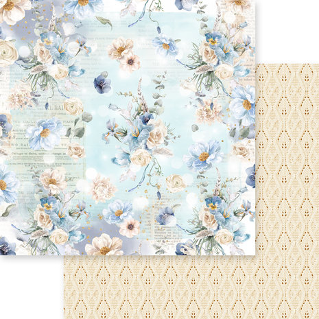Memory Place Dusty Blue Floral 6x6 Inch Paper Pack (MP-60904)
