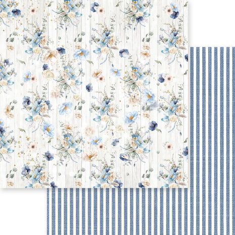 Memory Place Dusty Blue Floral 6x6 Inch Paper Pack (MP-60904)