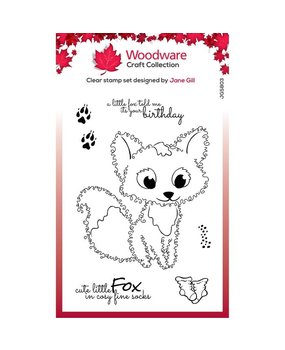 Woodware Fuzzie Friends Clear Stamp Freddie Fox (JGS803) Woodware Fuzzie Friends Clear Stamp Freddie Fox (JGS803)