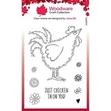 Woodware Fuzzie Friends Clear Stamp Clara the Chicken (JGS805)
