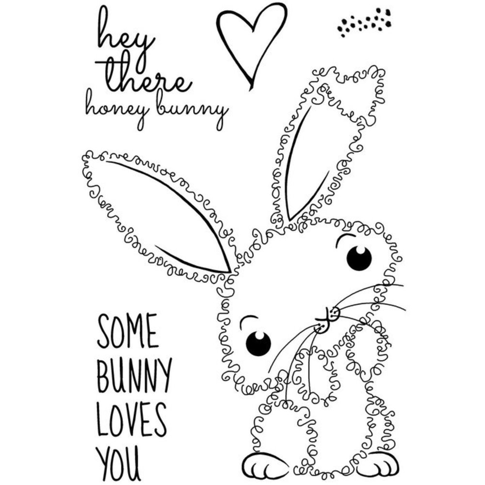 Woodware Fuzzie Friends Clear Stamp Bella the Bunny (JGS806)