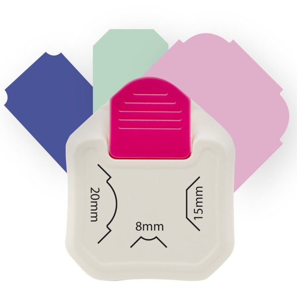 Vaessen Creative 3 in 1 Hoekpons Label (2137-076)