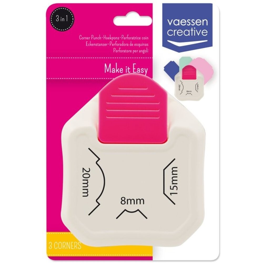 Vaessen Creative 3 in 1 Hoekpons Label (2137-076)