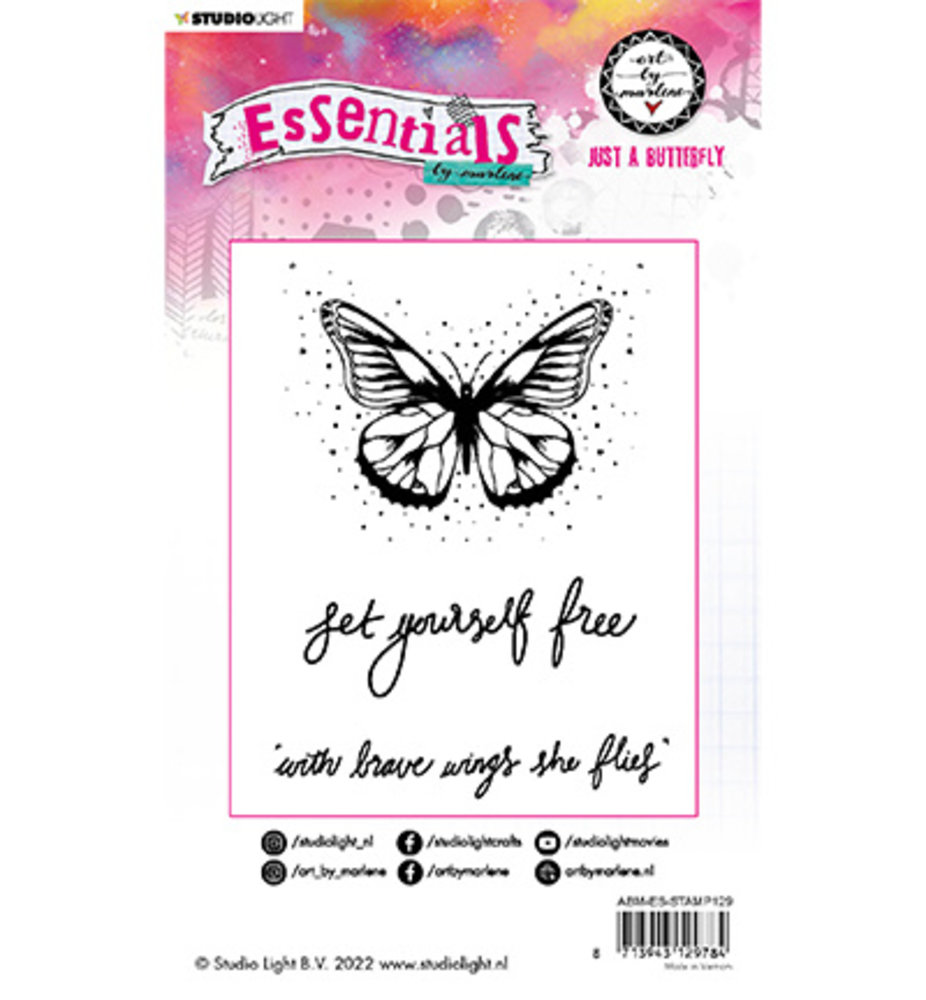 Studio Light Essentials Cling Stamp Just a butterfly (ABM-ES-STAMP129)