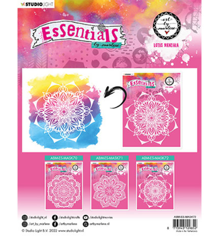 Studio Light Lotus Mandala Masking Stencil (ABM-ES-MASK72)