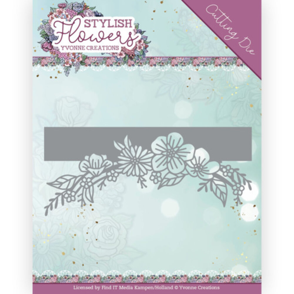 Yvonne Creations Stylisch Flowers Garland Edge Die (YCD10265) Yvonne Creations Stylisch Flowers Garland Edge Die (YCD10265)