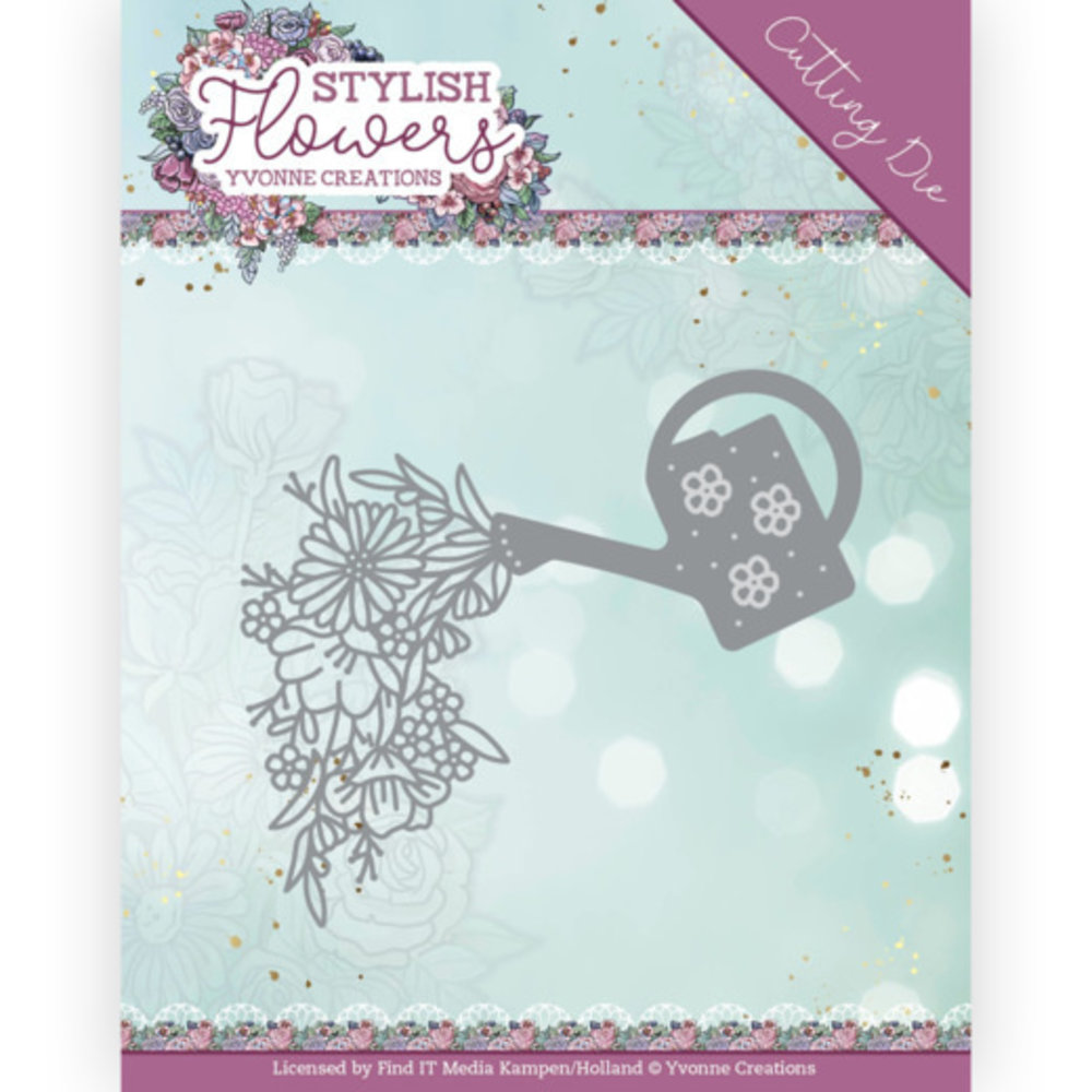 Yvonne Creations Stylisch Flowers Watering Can Die (YCD10268)