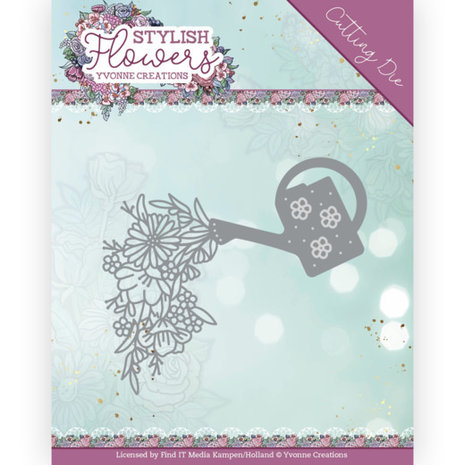Yvonne Creations Stylisch Flowers Watering Can Die (YCD10268)