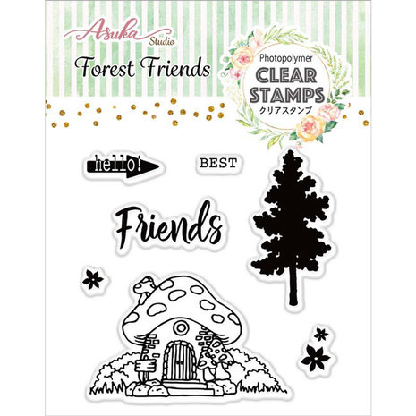 Memory Place Forest Friends Clear Stamp Mushroom House (MP-60164) Memory Place Forest Friends Clear Stamp Mushroom House (MP-60164)