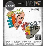 Sizzix Thinlits Die Set Abstract Faces (665845)