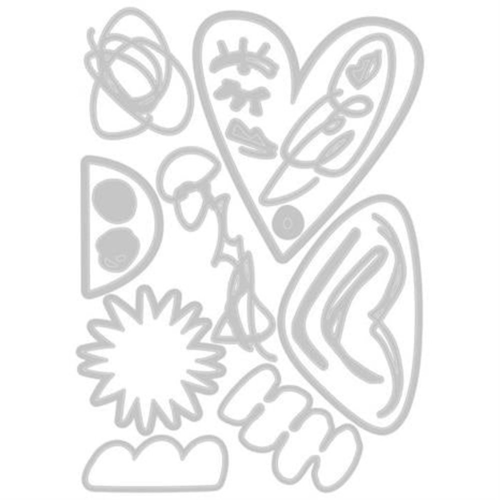 Sizzix Thinlits Die Set Abstract Faces (665845) Sizzix Thinlits Die Set Abstract Faces (665845)