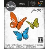 Sizzix Thinlits Die Set Brushstroke Butterflies (665848)