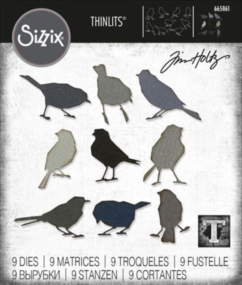 Sizzix Thinlits Die Set Silhouette Birds (665861) Sizzix Thinlits Die Set Silhouette Birds (665861)