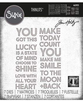 Sizzix Thinlits Die Set Bold Text #2 (665925)