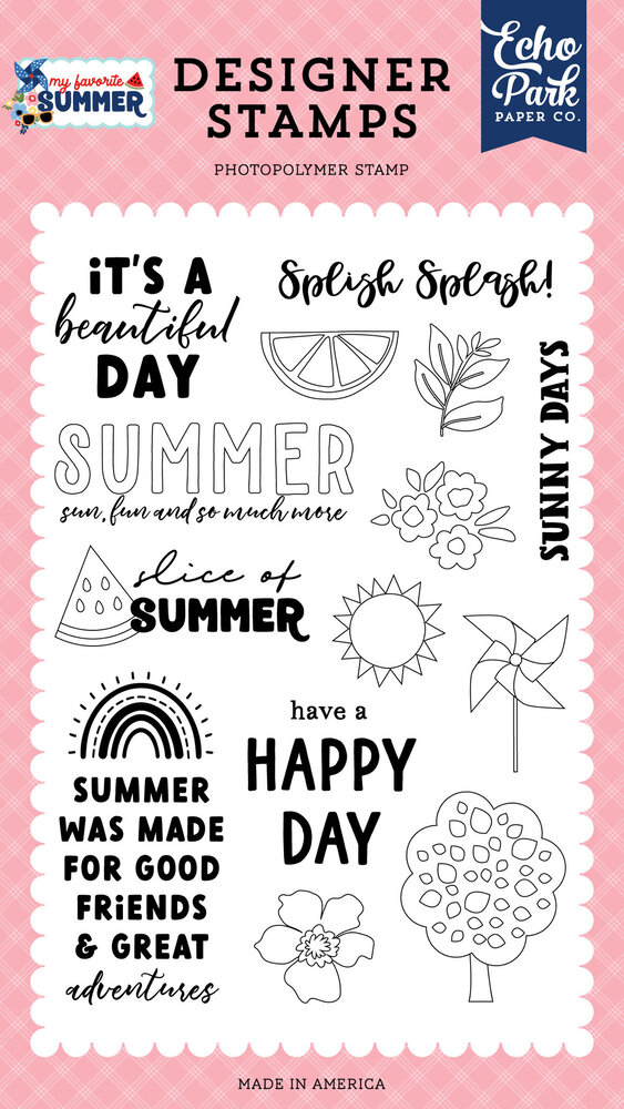 Echo Park My Favorite Summer Splish Splash Clear Stamps (MYS273044) Echo Park My Favorite Summer Splish Splash Clear Stamps (MYS273044)