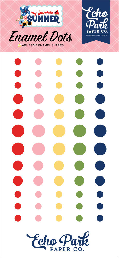 Echo Park My Favorite Summer Enamel Dots (MYS273028)