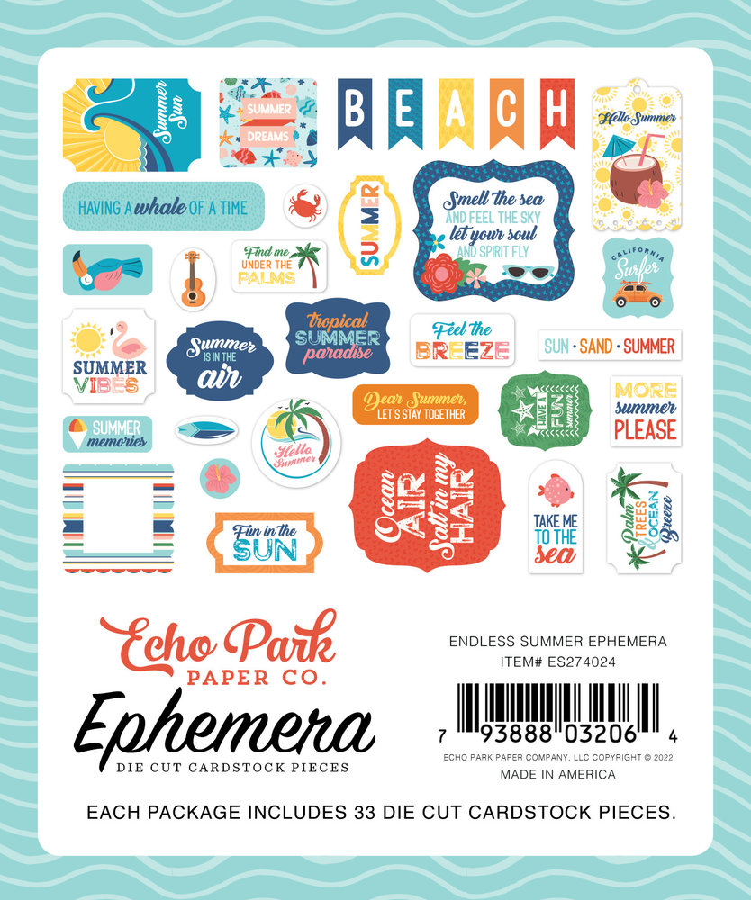 Echo Park Endless Summer Ephemera (ES274024)