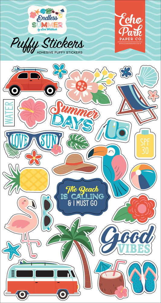 Echo Park Endless Summer Puffy Stickers (ES274066) Echo Park Endless Summer Puffy Stickers (ES274066)