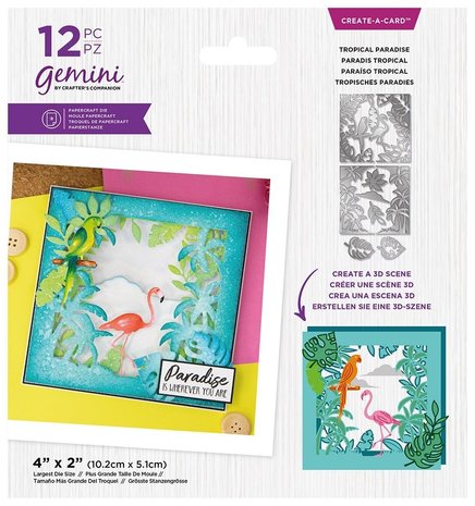 Gemini Tropical Paradise Create-a-Card Dies (GEM-MD-CAD-TRPAR) Gemini Tropical Paradise Create-a-Card Dies (GEM-MD-CAD-TRPAR)