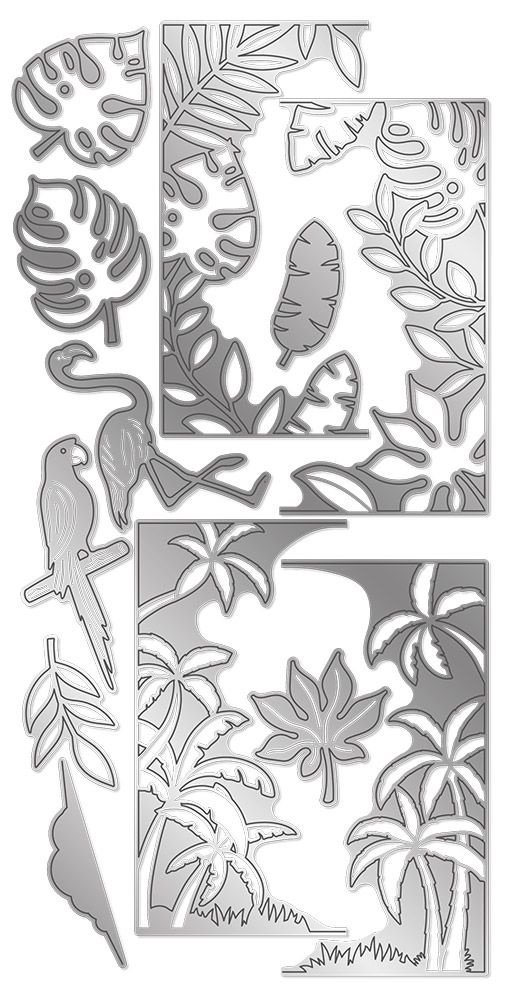 Gemini Tropical Paradise Create-a-Card Dies (GEM-MD-CAD-TRPAR) Gemini Tropical Paradise Create-a-Card Dies (GEM-MD-CAD-TRPAR)