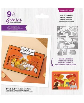 Gemini African Savannah Create-a-Card Dies (GEM-MD-CAD-AFSAV)