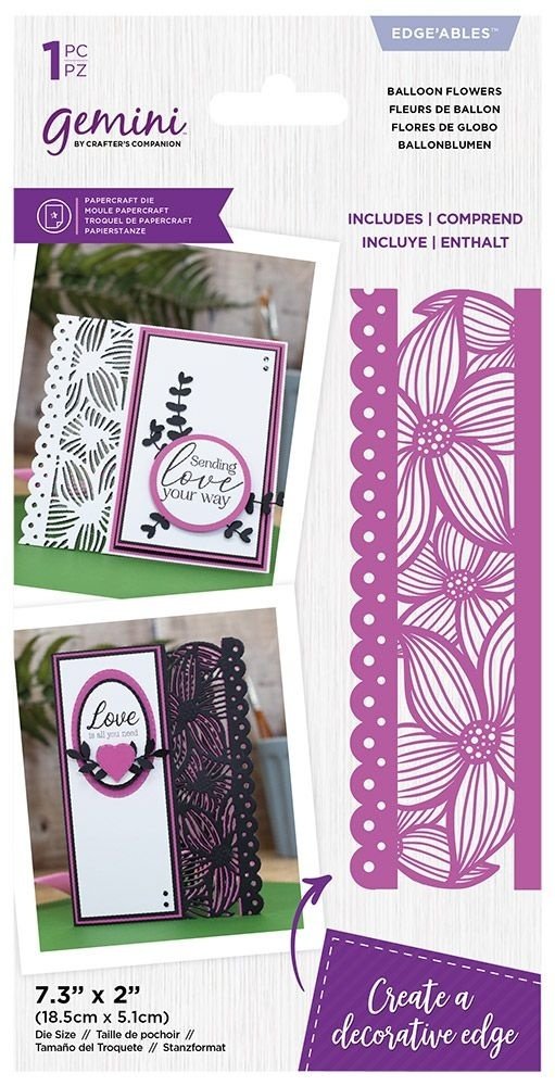 Gemini Balloon Flowers Edge'able Die (GEM-MD-EDG-BAFL) Gemini Balloon Flowers Edge'able Die (GEM-MD-EDG-BAFL)