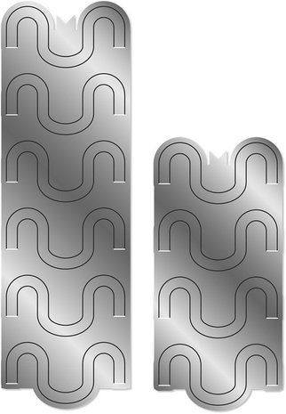 Gemini Lattice Folding Double Loop Elements Dies (GEM-MD-ELE-LFD-DLO)