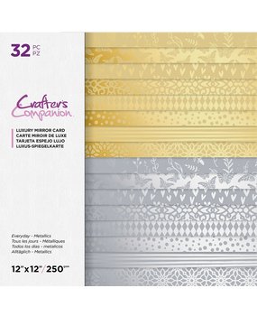 Crafter's Companion Everyday Metallics 12x12 Inch Luxury Mirror Card Pad (CC-LMC12-EVMET-32) Crafter's Companion Everyday Metallics 12x12 Inch Luxury Mirror Card Pad (CC-LMC12-EVMET-32)
