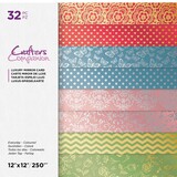 Crafter's Companion Everyday Coloured 12x12 Inch Luxury Mirror Card Pad (CC-LMC12-EVCOL-32)