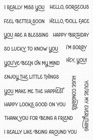 My Favorite Things Stylish Sentiments Clear Stamps (CS-671)