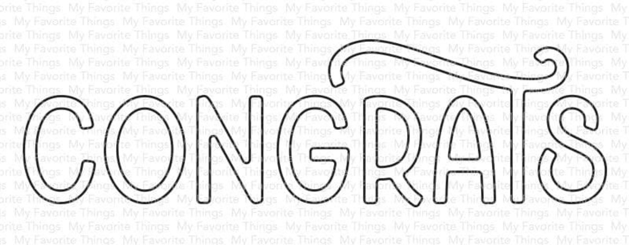 My Favorite Things Die-namics Stylish Congrats (MFT-2247) My Favorite Things Die-namics Stylish Congrats (MFT-2247)