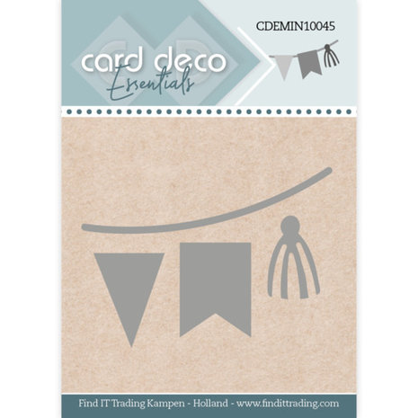 Card Deco Mini Snijmal Bunting Flags (CDEMIN10045)