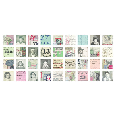 Idea-ology Tim Holtz Collage Tiles (TH94217) Idea-ology Tim Holtz Collage Tiles (TH94217)